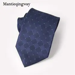 Mantieqingway Роскошные Для мужчин Костюмы Галстуки бренд каблук 10 см corbatas Темно-синие шеи Галстуки Изысканный Формальное Бизнес офисные галстук