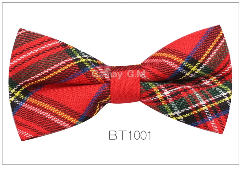 Новая мужская мода Классическая клетчатая галстук-бабочка галстук регулируемый мужской галстук-бабочка полиэстер для свадьбы английский стиль Галстуки - Цвет: BT1001