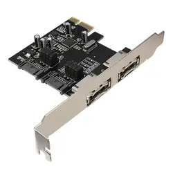 Оптовая продажа pci-e для SATA3 SATA3.0 6 ГБ/сек. три поколения PCIe ESATA SATA III карты расширения pci-e Экспресс адаптер