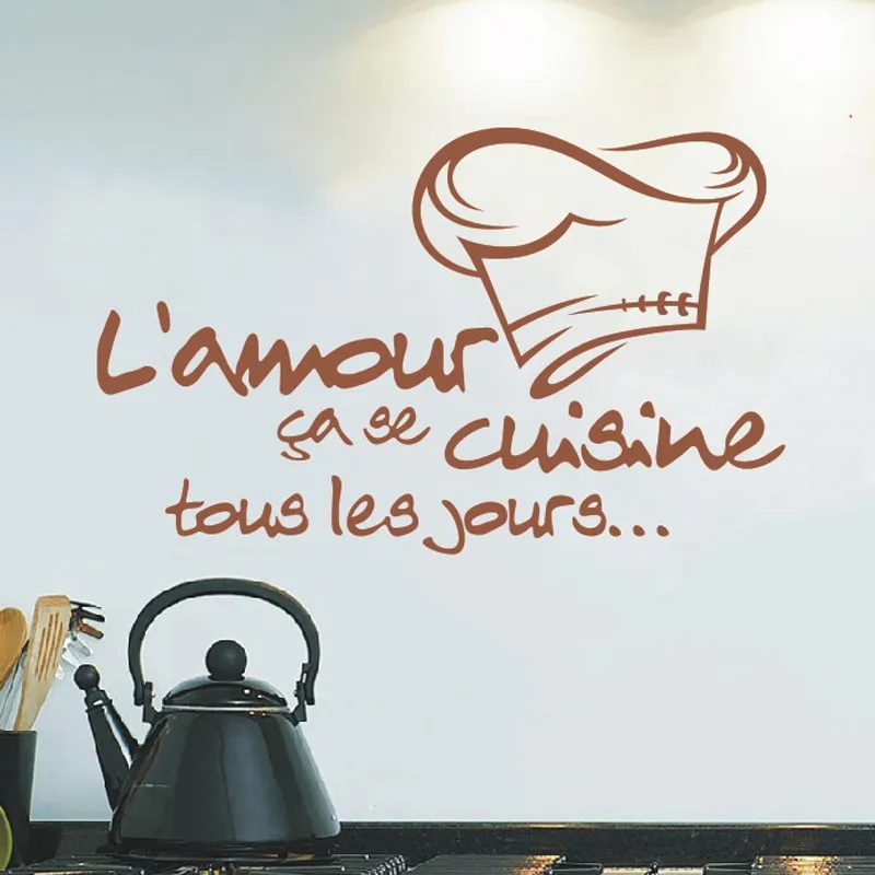 X007 Removable Cuisine Stickers French Vinyl Wall Stickers Wallpaper Mural Wall Art Kitchen wall Stickers Wall Decal X007 Removable Cuisine Stickers French Vinyl Wall Stickers Wallpaper Mural Wall Art Kitchen wall Stickers Wall Decal