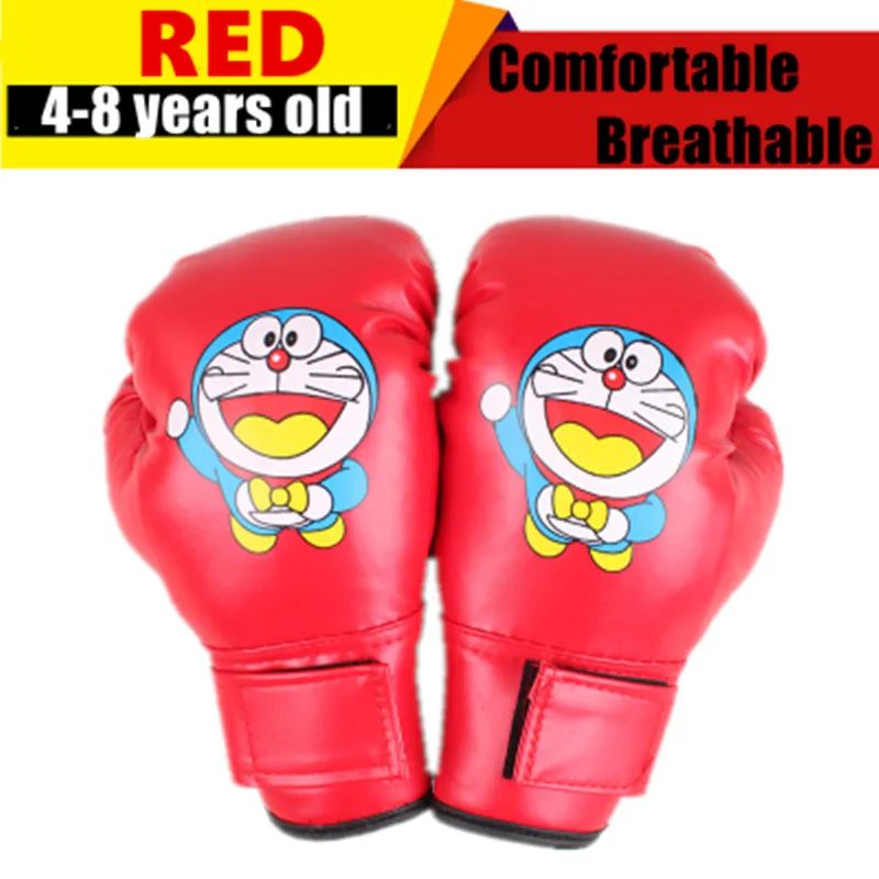 4oz 6oz Youth Boxing Gloves Junior Punch Bag Children MMA Training Muay Thai kick Mitts funny ...