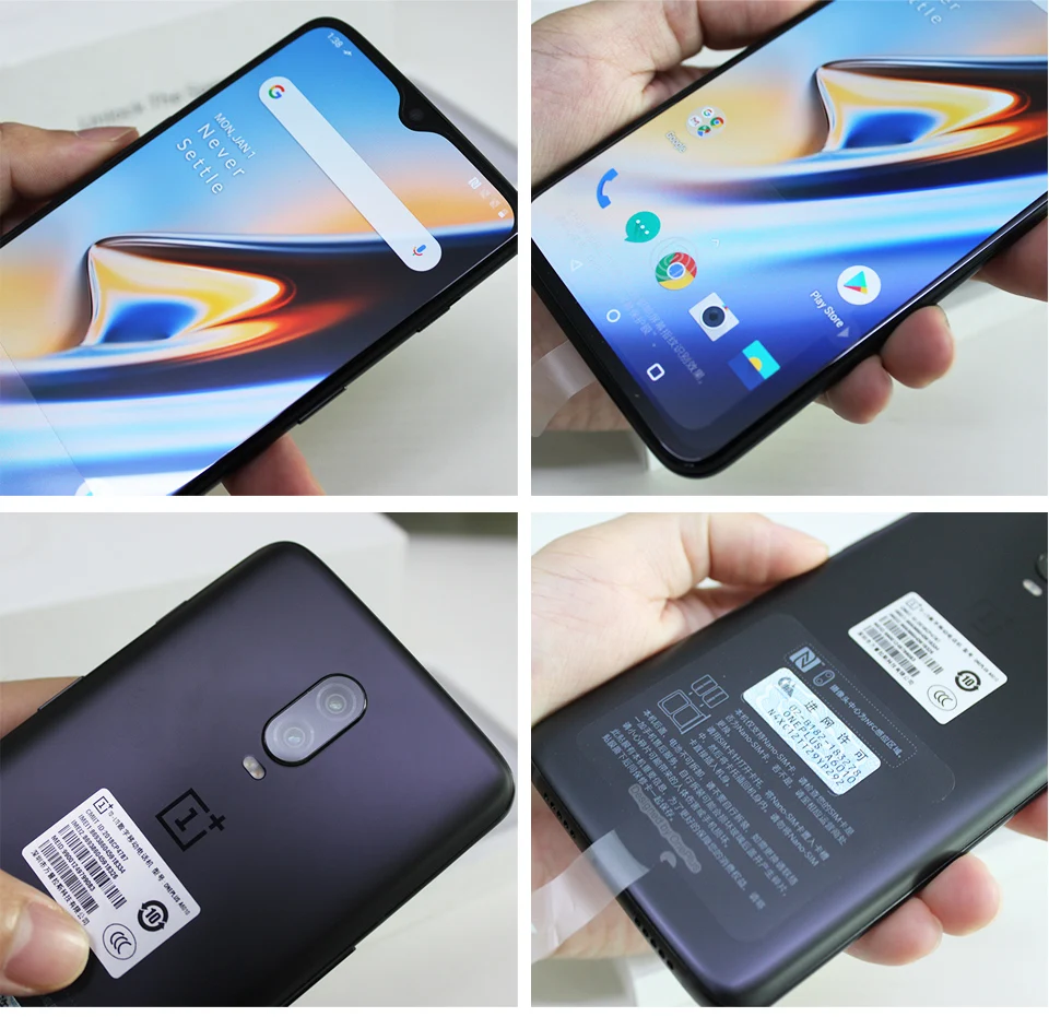 Мобильный телефон с глобальной ПЗУ Oneplus 6 T 6 T 6 ГБ/8 ГБ 128 ГБ восьмиядерным процессором Snapdragon 845 6,41 дюйма на весь экран 19,5: 9 20MP с двойной камерой