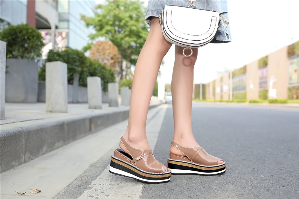 MoonMeek/ г., летние женские босоножки для отдыха Высококачественная обувь из натуральной кожи Новое поступление, простая модная популярная женская обувь