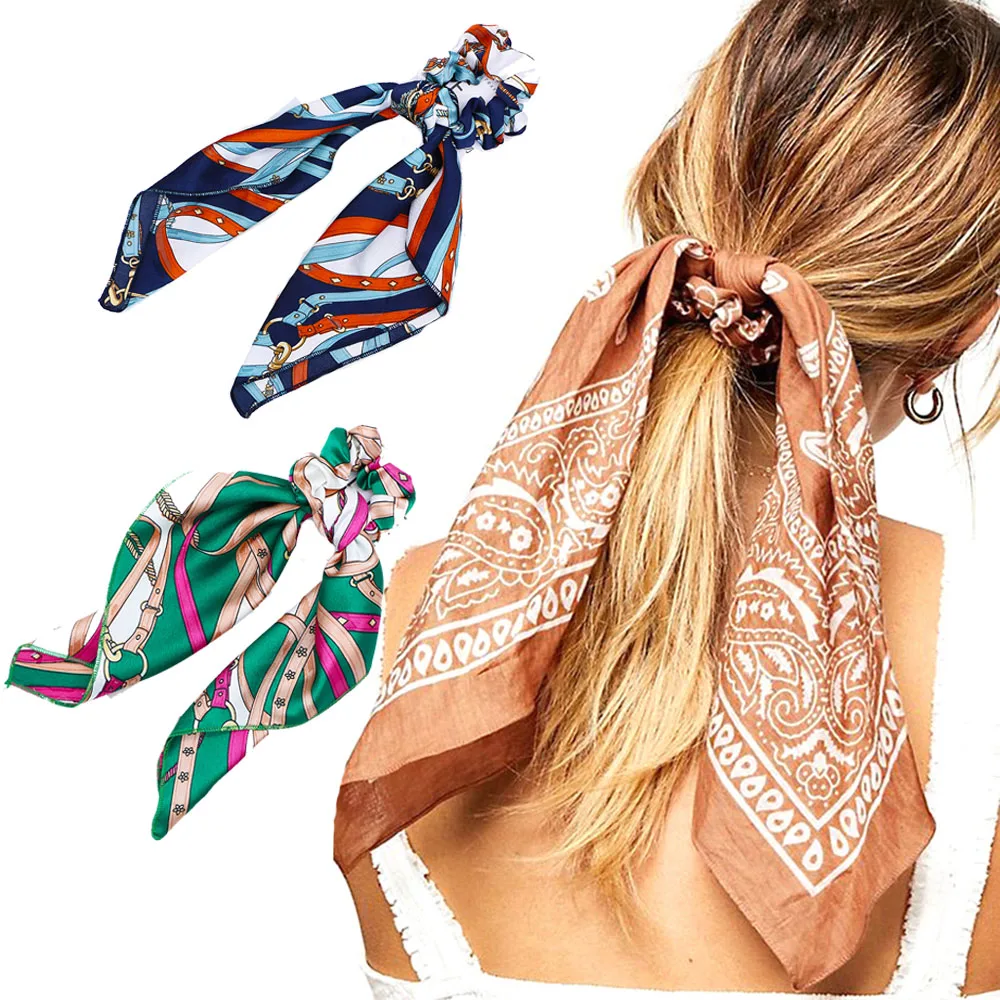 

2019 Women Elastic Hair Band Multi-function Bow Hair Ropes Girls Hair Ties Ponytail Holder Headband Hair Accessories