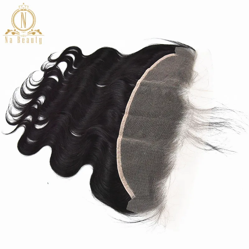 

Body Wave Transparent Lace Frontal 13X4 Clear Lace Closure Natural Black Free Part Remy Peruvian Human Hair For Women 10-20 In