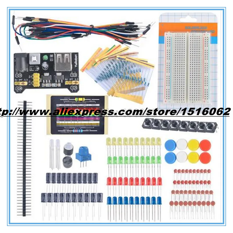 For Arduino Starter Kit Electronic Fans Kits Breadboard Cable Resistor