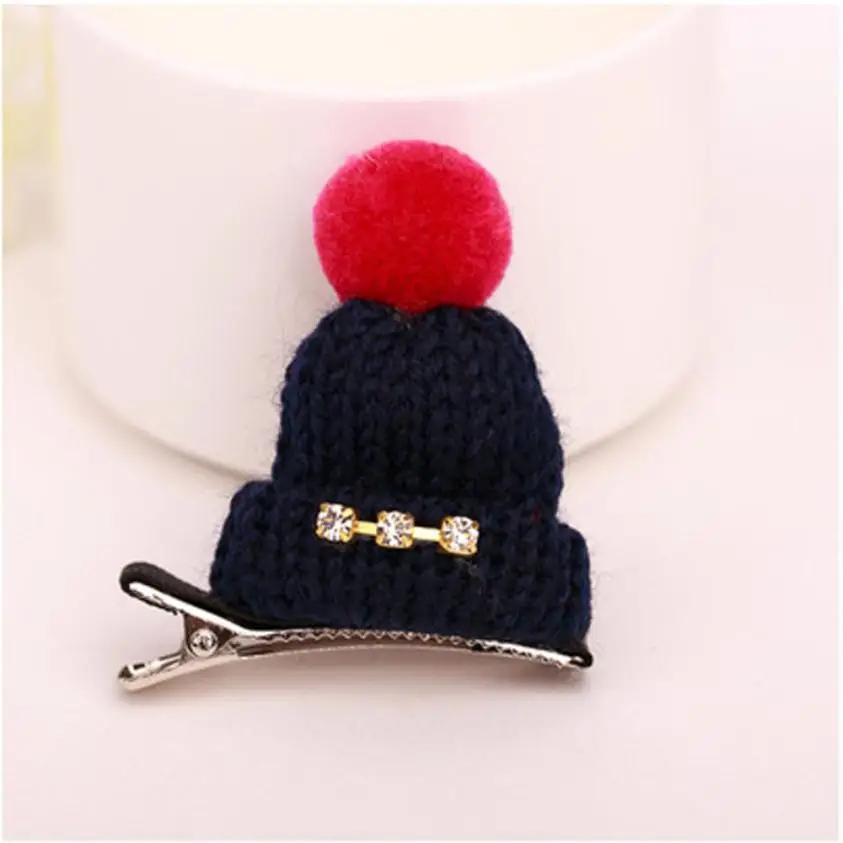 

BMF TELOTUNY Fashion Cute Baby Girls Toddler Infant Kids Hat Shape Hairpin Hair Clip Accessories Apr5 Drop Ship