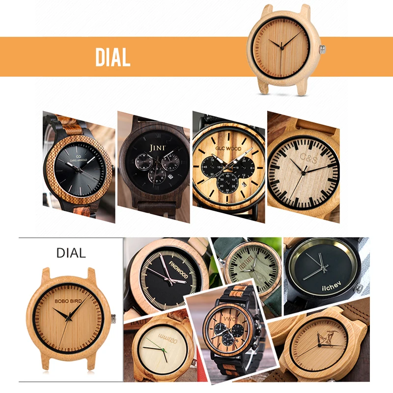 Engrave Customized Logo Fee for Bamboo Wood Watches Paper Bamboo and Wooden Gift Boxes(Only Logo Fee Do niot Include product) 3