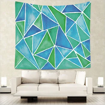 

Nordic Wall Tapestry Geometric Space Line Eye Printed Home Tapestry Mural Blanket Beach Throw Rug Blanket Camping Tent Travel