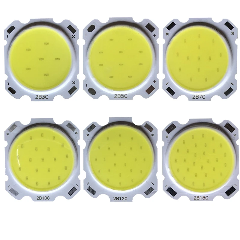 5pcs a lot 3W 5W 7W 10W 12W 15W High Power LED COB Light Beads LED lamp Bead LED Bulb Chip Spot Light Downlight Diode Lamps