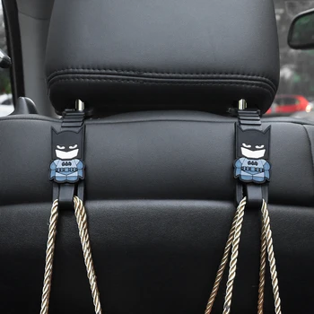 

2pcs Universal Car Vehicle Back Seat Headrest Hanger Holder Hook for Bag Purse Cloth Grocery For Marvel Avengers Heros Figure