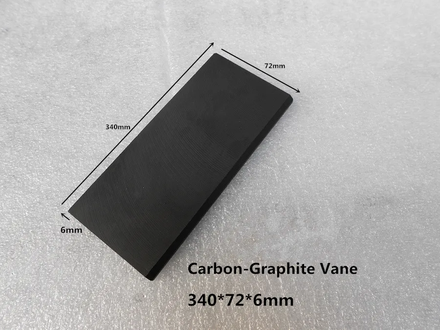 340x72x6 mm EK60 Carbon-Graphite Vane for Vacuum Pumps / carbon Vanes blade ,graphite sheet 340x72x6 mm EK60 Carbon-Graphite Vane for Vacuum Pumps / carbon Vanes blade ,graphite sheet