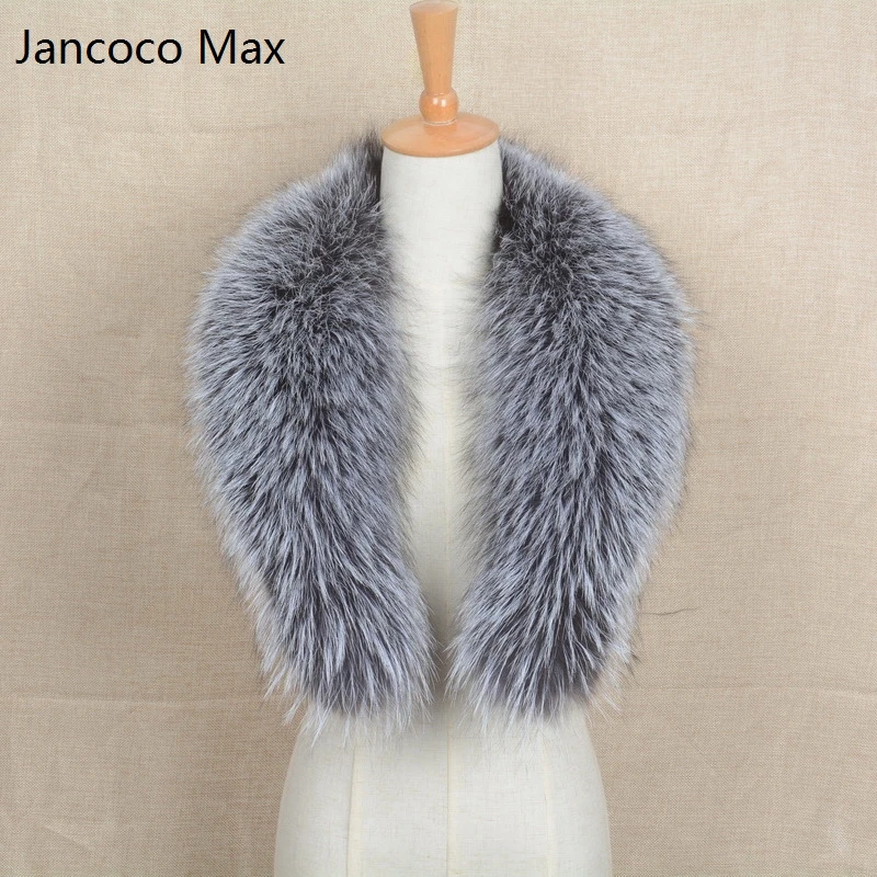 Женский и мужской меховой воротник Jancoco теплый шарф из натурального меха лисы Max *