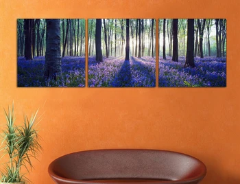 

2016 New Painting Lavender Flowers Modern Wall Painting Home Decorative landscape Art Picture Paint on Canvas Cuadros Decoracion