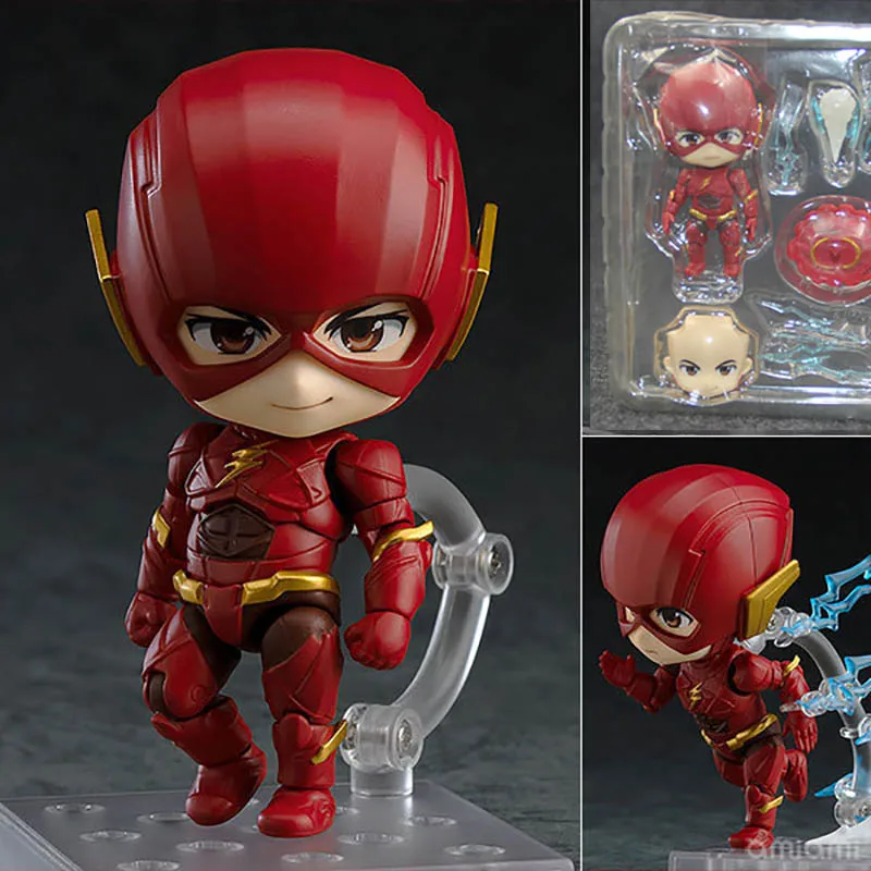

DC Justice League Super Hero Flash Nendoroid 917 Cute Kawaii Action Figure Toys