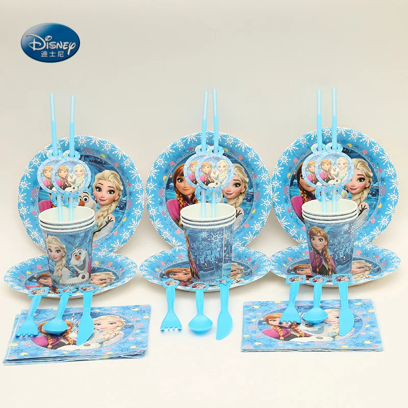 

Tableware Set Children Birthday Party Supplies Decorations total 92 pcs Cup+Plate+Napkin+Straw+Fork+Spoon+Knives