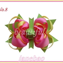 Новые 500 шт. 4." дюймов Нобби волос Луки клип девушка волосы бутик волосы луки