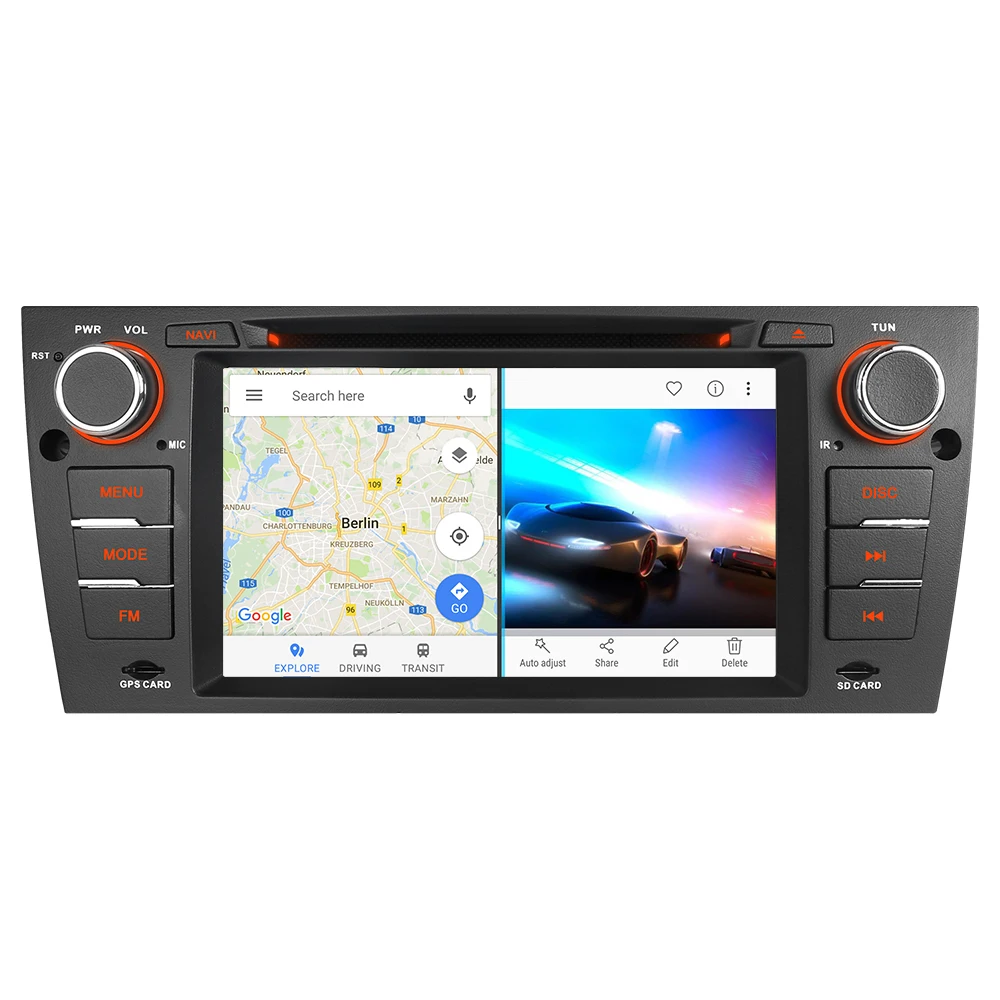 Discount A-Sure 7 Inch 2 Din Android 8.1 Car Radio DVD GPS Sat Nav Stereo DAB+ OBD For BMW E90 Sedan E91 E92 E39 M3 3Series Coupe 5