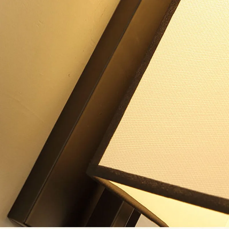 Modern Creative New Chinese Wall Lamp Multi Specification Bedroom Fabric Bedside Light LED Corridor Hotel Room Antique Lamp