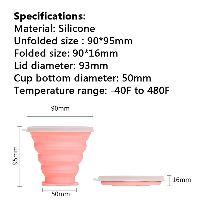 1 шт. силиконовые складные чашки для кофе и чая, выдвижные чашки для питья, инструменты, портативные, Лидер продаж