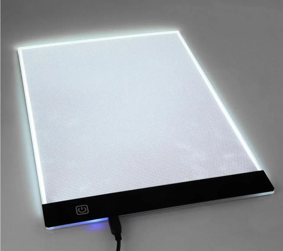 2017 New Ultra Thin A4 LED Light Stencil Touch Board Copy Painting