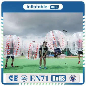 

Free Shipping 6 PCS(3 Blue+3 Red ) Commercial Human Inflatable Body Bumper Ball/ Bubble Soccer Ball With Durable PVC from China
