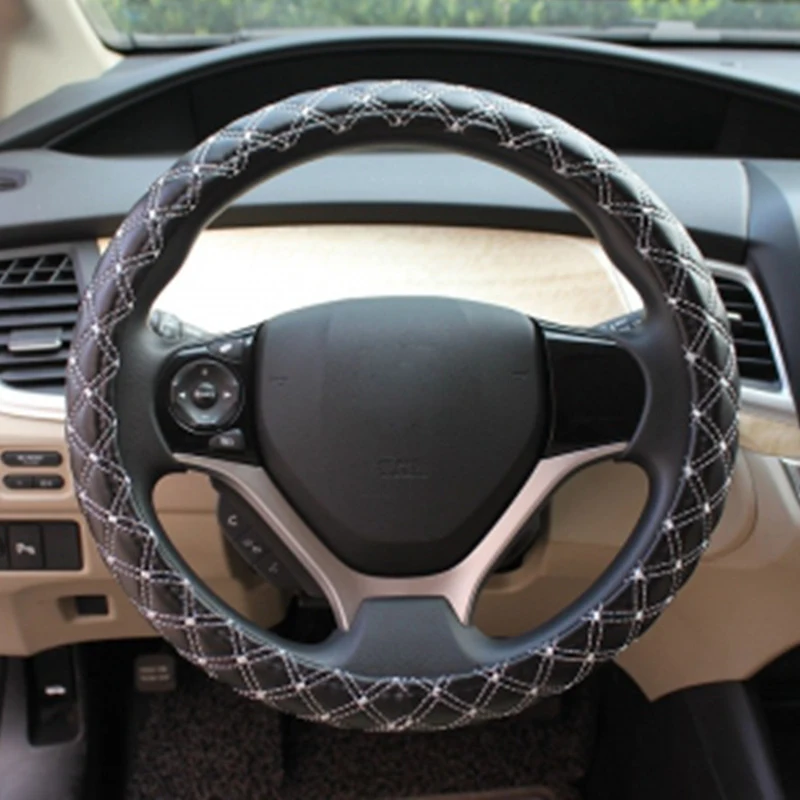 DIY Steering Wheel Cover Extremely soft Leather braid on the steering