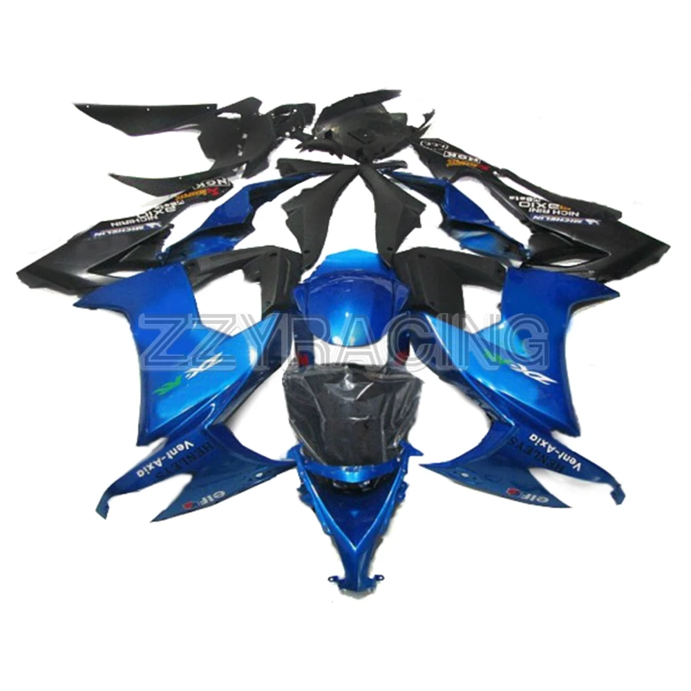 

Injection Fairings Kits for Kawasaki ZX10R 2008 - 2010 Year 2009 Complete ABS Plastic Motorbike Body Work Black Blue Cowlings