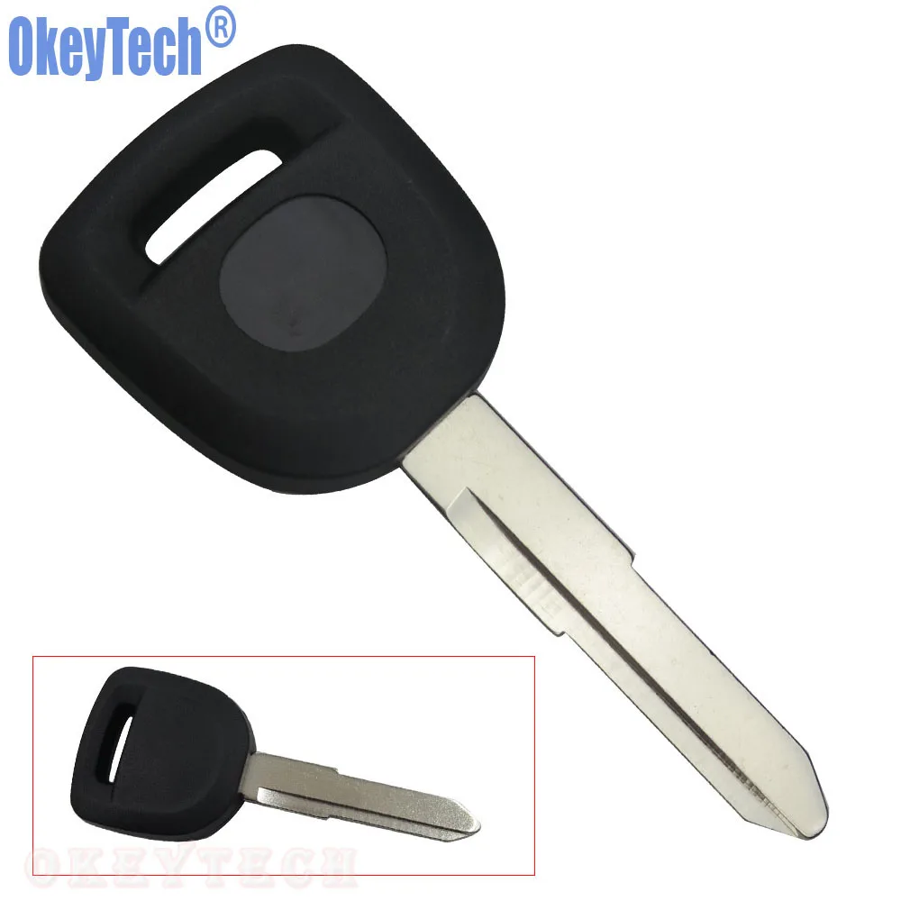 OkeyTech 10PCS LOT Blank Transponder Key Case Shell with Carbon & TPX Chip Position for MAZDA Tranponder Key Car Accessaries