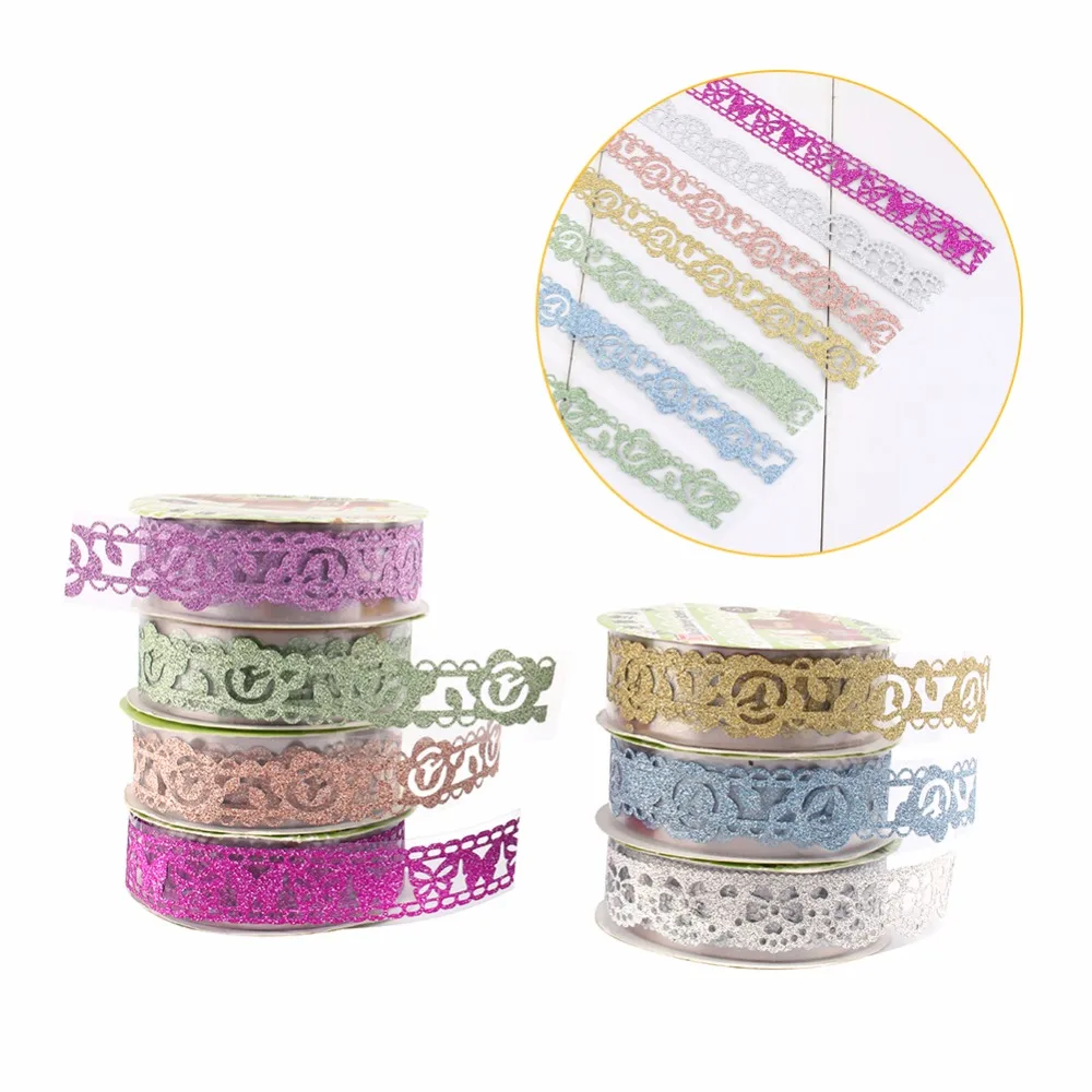 Pretty Lace Tape Self adhesive Lace Style Tapes Decoration Washi Tape