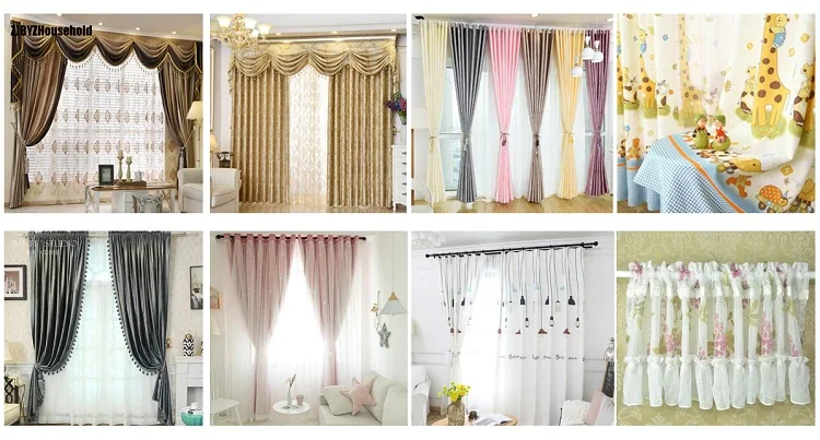 Curtains for Finished Fabrics Special Clearance Upscale Bedroom Living Room European-style Garden Curtains