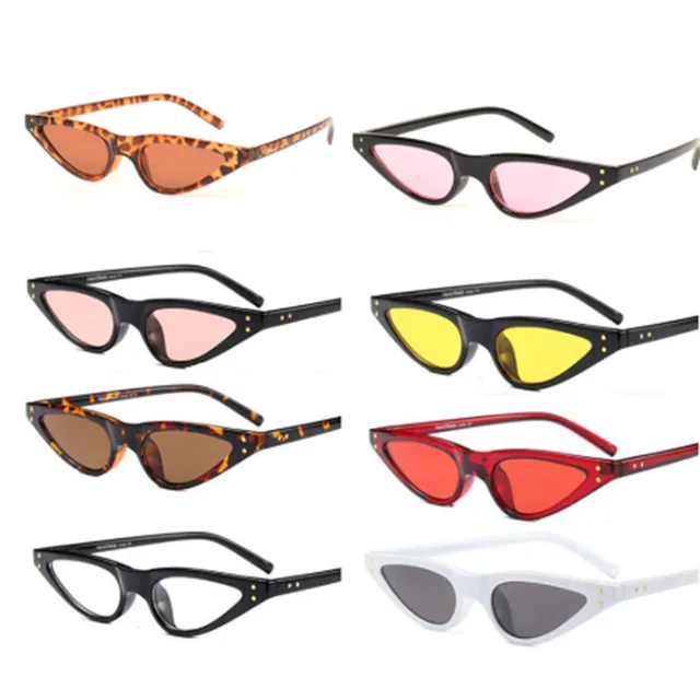 Cat Eye Sunglasses Women Small Triangle Eyeglasses Vintage Stylish Cateye Sun Glasses Female