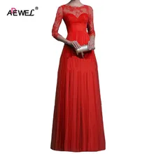 Lace Applique Detail Split Front Party Gown Elegant Evening Dress Sexy Autumn Dress To Floor Blue Vintage Dress vestido de renda Lace Applique Detail Split Front Party Gown Elegant Evening Dress Sexy Autumn Dress To Floor Blue Vintage Dress vestido de renda
