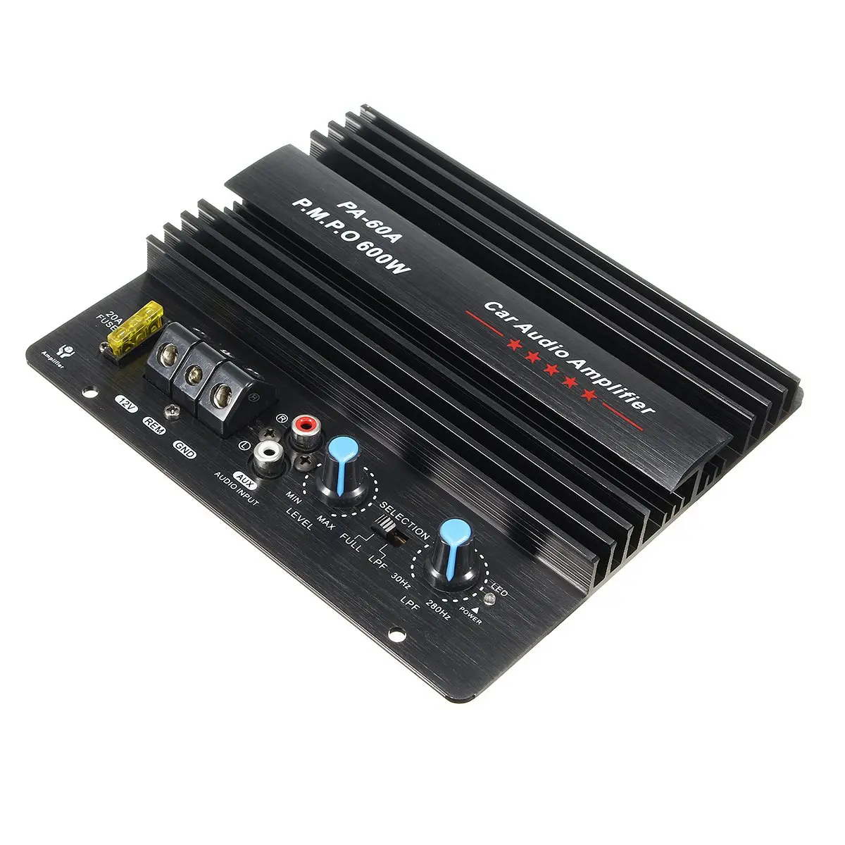 NEW 12V 600W Mono Car Audio Power Amplifier Powerful Bass Subwoofers