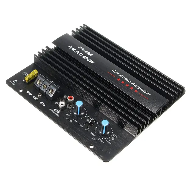 Best Price NEW 12V 600W Mono Car Audio Power Amplifier Powerful Bass Subwoofers Amp PA-60A Best Price NEW 12V 600W Mono Car Audio Power Amplifier Powerful Bass Subwoofers Amp PA-60A