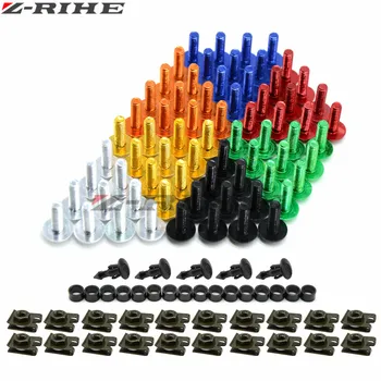 

70 PCS Motorbike Accessories Aluminum 6mm Fairing Bolts Spire Speed Fastener Clips Screw For Honda nc750x CBR650F HORNET 600 900