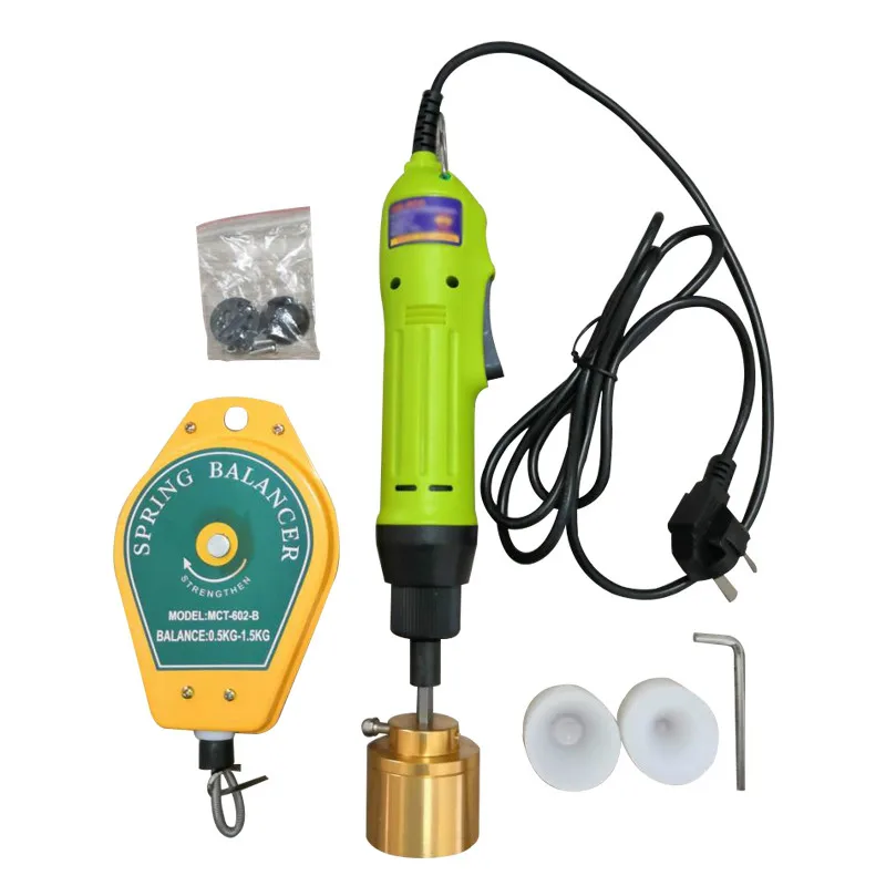 

Electric Hand Held Plastic Bottle Capping Machine Manual Automatic Cap Screwing Lid Sealing Tightener Capper Driver 1-30MM