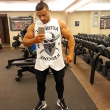 Спорт Жилет Мужской Большой Размер Свободные Дышащий Эластичность Жилет Жилет Без Рукавов Фитнес-Тренировки Одежда Топы