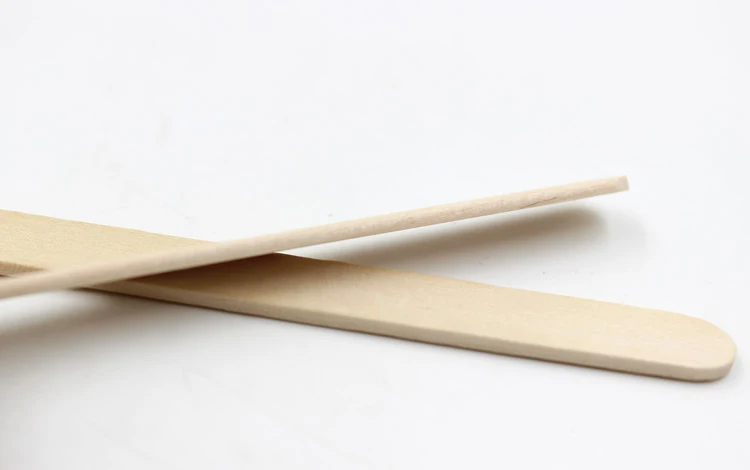 Popsicle stick мороженое Щупы для мангала древесины березы льда на палочке деревянная палочка, изогнутый полированный край Длина 114 мм 50 шт./лот