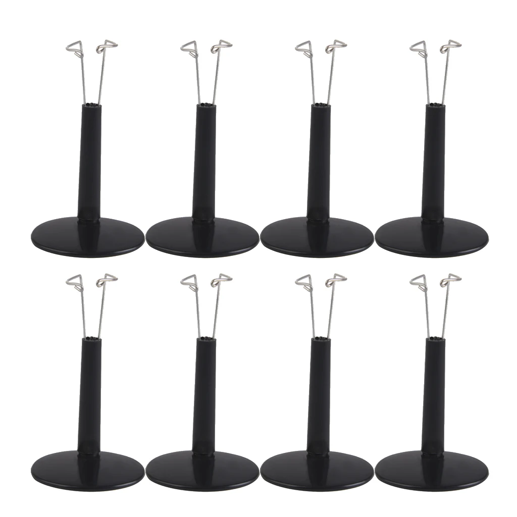 8pcs 1/6 Action Figure Doll Bear Stand Adjustable Display Holder for Teddy 12inch Doll 10-13cm