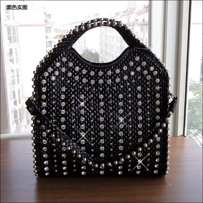 2020 novos diamantes mulheres bolsa de couro