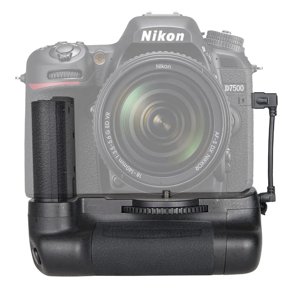 JINTU верхняя мощность Вертикальная Батарейная ручка держатель для Nikon D7500 DSLR камера работает с EN-EL15