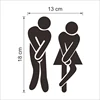 Funny Toilet Sign Wall Stickers Bathroom Decoration Diy Creative Adesivos De Paredes Home Decal Wall Mural Art Posters Removable ► Photo 3/4