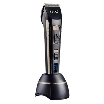 

Htc Barber Electric Hair Clipper Rechargeable Hair Trimmer Titanium Ceramic Blade Lcd Display Salon Men Hair Cutting Machine E