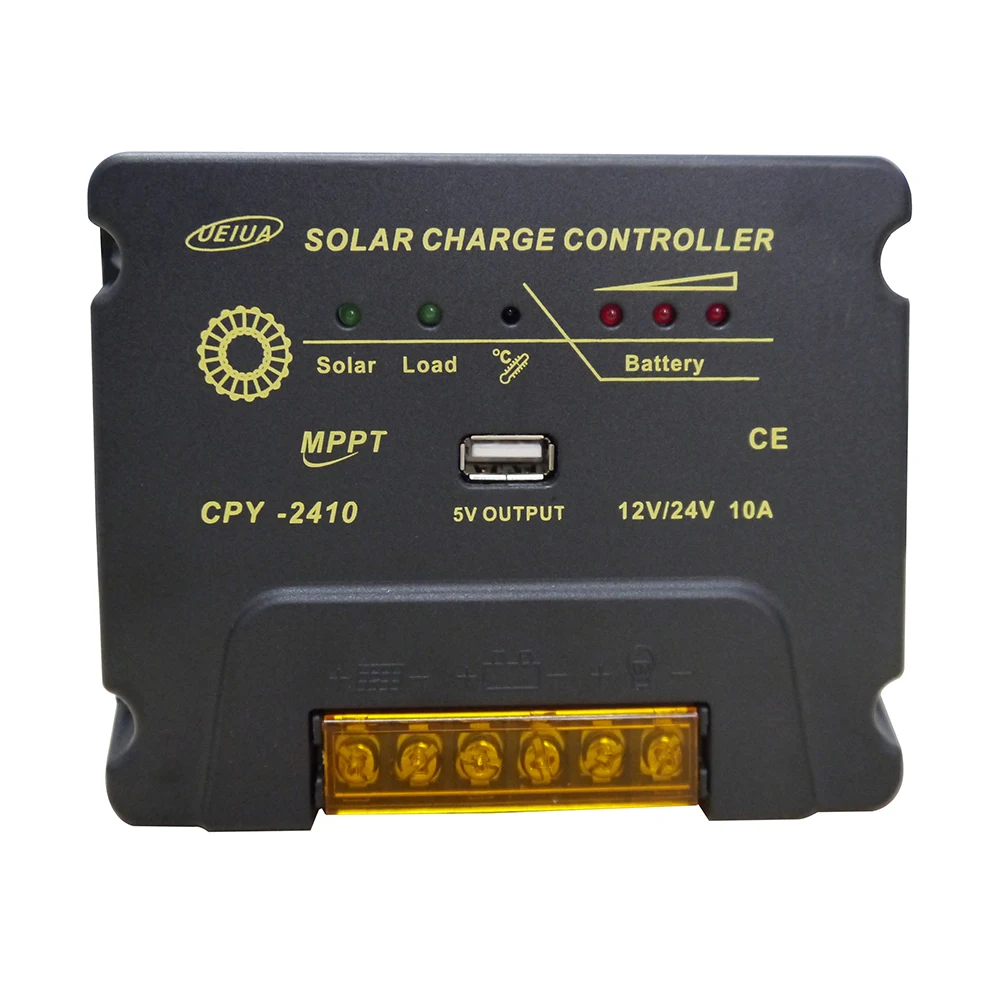 

MAYLAR 10A MPPT Solar Charge Controller 12V 24V Auto Recognition Voltage Regulator with 5V 1A Dual Output