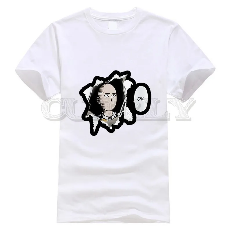 

2019 New T-shirt One Punch Man Saitama Thsirt Cool Japan Anime Cartoon Summer Dress Men Tee Clothing Funny T Shirt Cozy