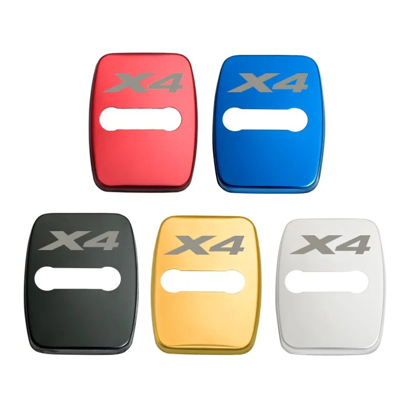 4 шт автомобильные аксессуары наклейки для укладки чехол для BMW на возраст 1, 2, 3, 5, 6, 7, серия X1 X3 X4 X5 X6 M1 дверные замки чехлы - Название цвета: for X4 style 1