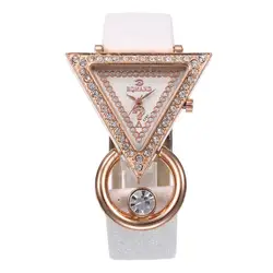 Изысканные наручные часы женские часы известной марки Треугольник Высокое качество Женские кварцевые часы Montre Femme Relogio Feminino CC