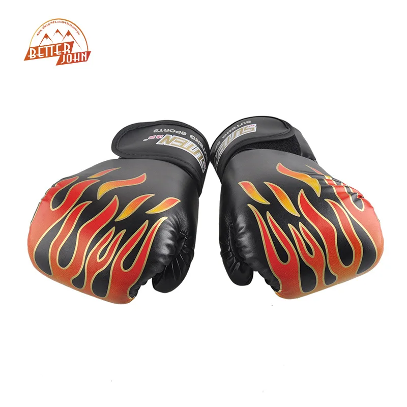 SUTEN brand Adult Flame Boxing font b Gloves b font Professional Sanda Boxing Training font b