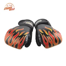 SUTEN brand Adult Flame Boxing font b Gloves b font Professional Sanda Boxing Training font b